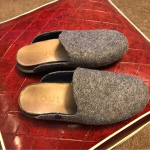 Women's Soul Naturalizer Amelia Comfort Slip-on Mule Grey Wool Size 6.5M